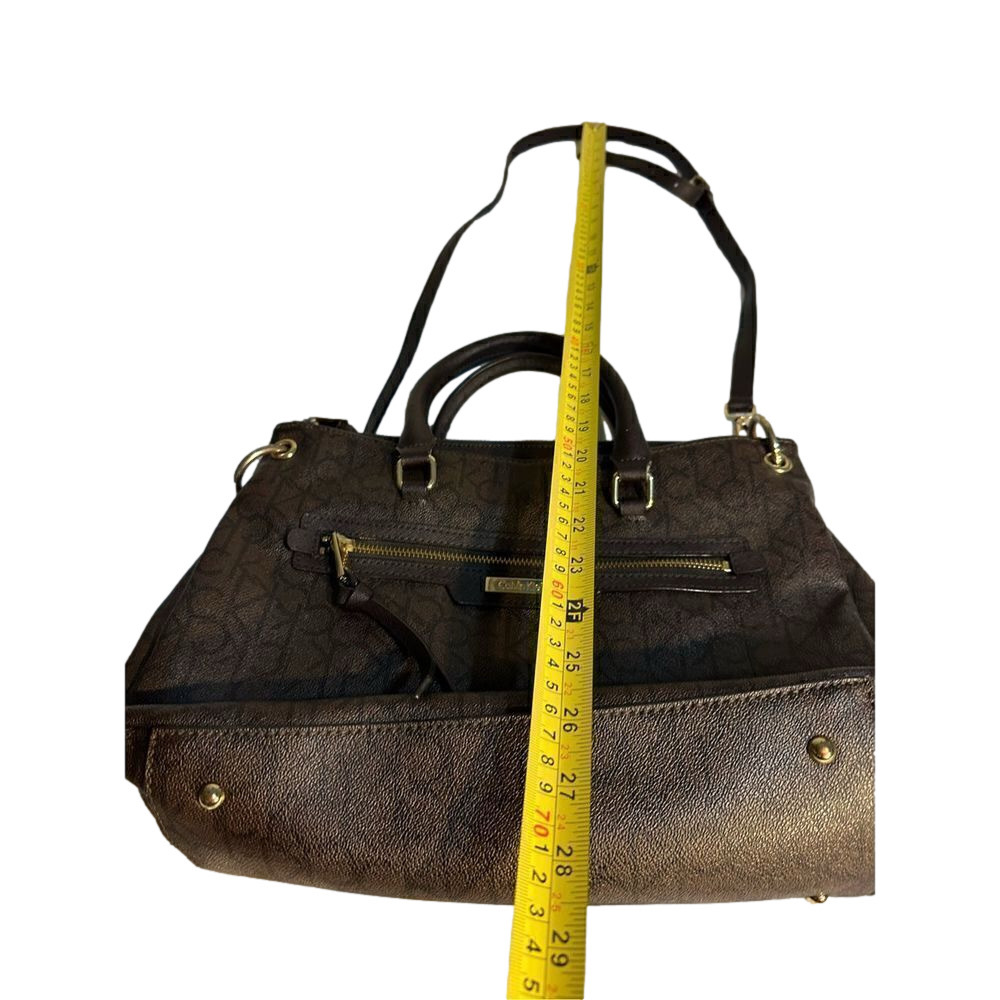 Calvin Klein Cross Body Purse Brown - Picture 10 of 10